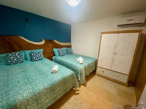 1 slaapkamer, luxe beddengoed, bedden met traagschuimmatrassen