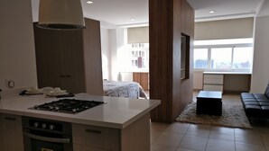Comfort Apartment, 1 King Bed with Sofa bed | Private kitchen | Coffee/tea maker, full-sized fridge, microwave, oven - Boutique Apartment Carso Alameda 1102 (Mexico City)