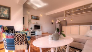 Luxury Apartment, 1 Bedroom, Terrace, Garden Area | Living area | Flat-screen TV - Apartments City Center (Tivat)