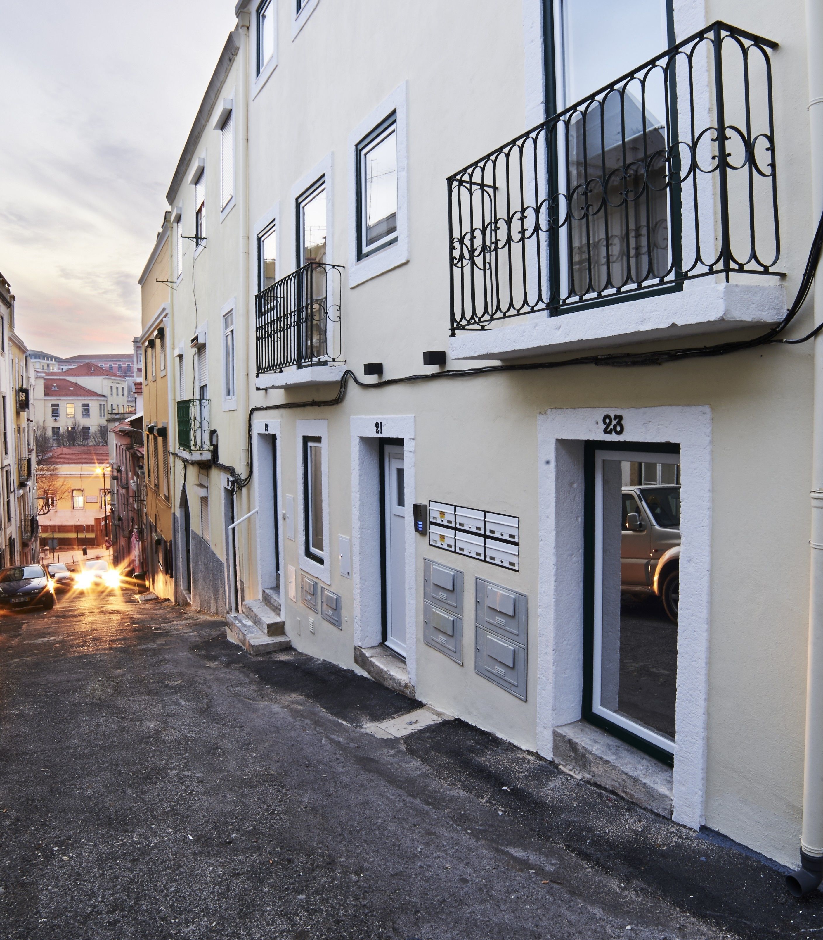 front of property – evening/night