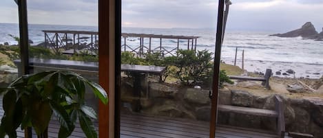 Uitzicht vanuit accommodatie