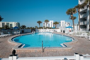 Una piscina riscaldata