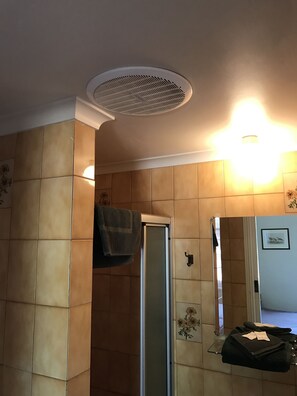 Queen Suite | Bathroom shower - Campbell St Lodge (Castlemaine)