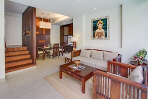 Villa | Vardagsrum | Platt-tv