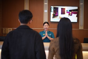 Sittområde i lobbyn