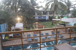 Premium Pool View Room with Balcony | Balcony view - Turtle Beach Resort - Morjim (Morjim)