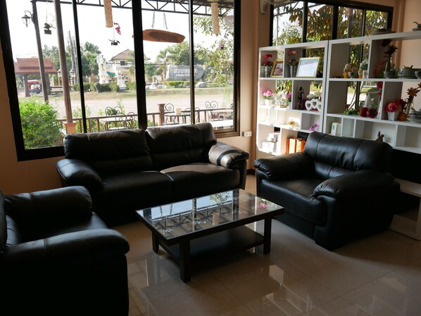 Sittområde i lobbyn