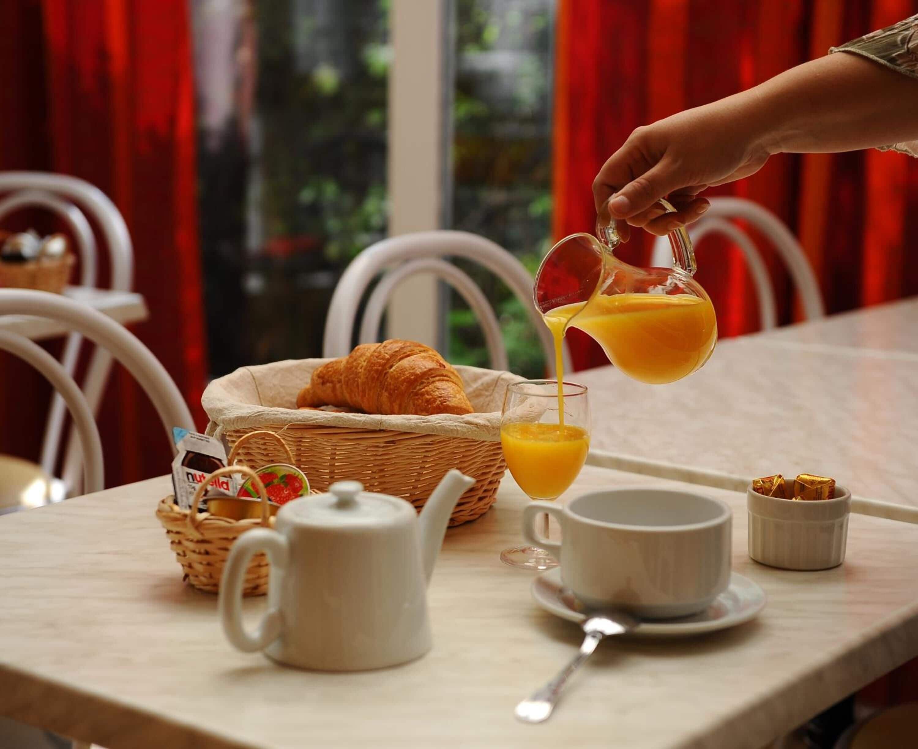 daily continental breakfast (eur 9.50 per person)