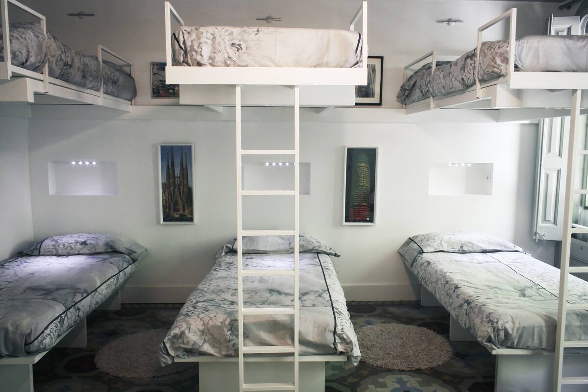 共用宿舍, 男女混合宿舍, 共用浴室 (6 beds) | 高級寢具、羽絨被、熨斗/熨衫板、免費 Wi-Fi
