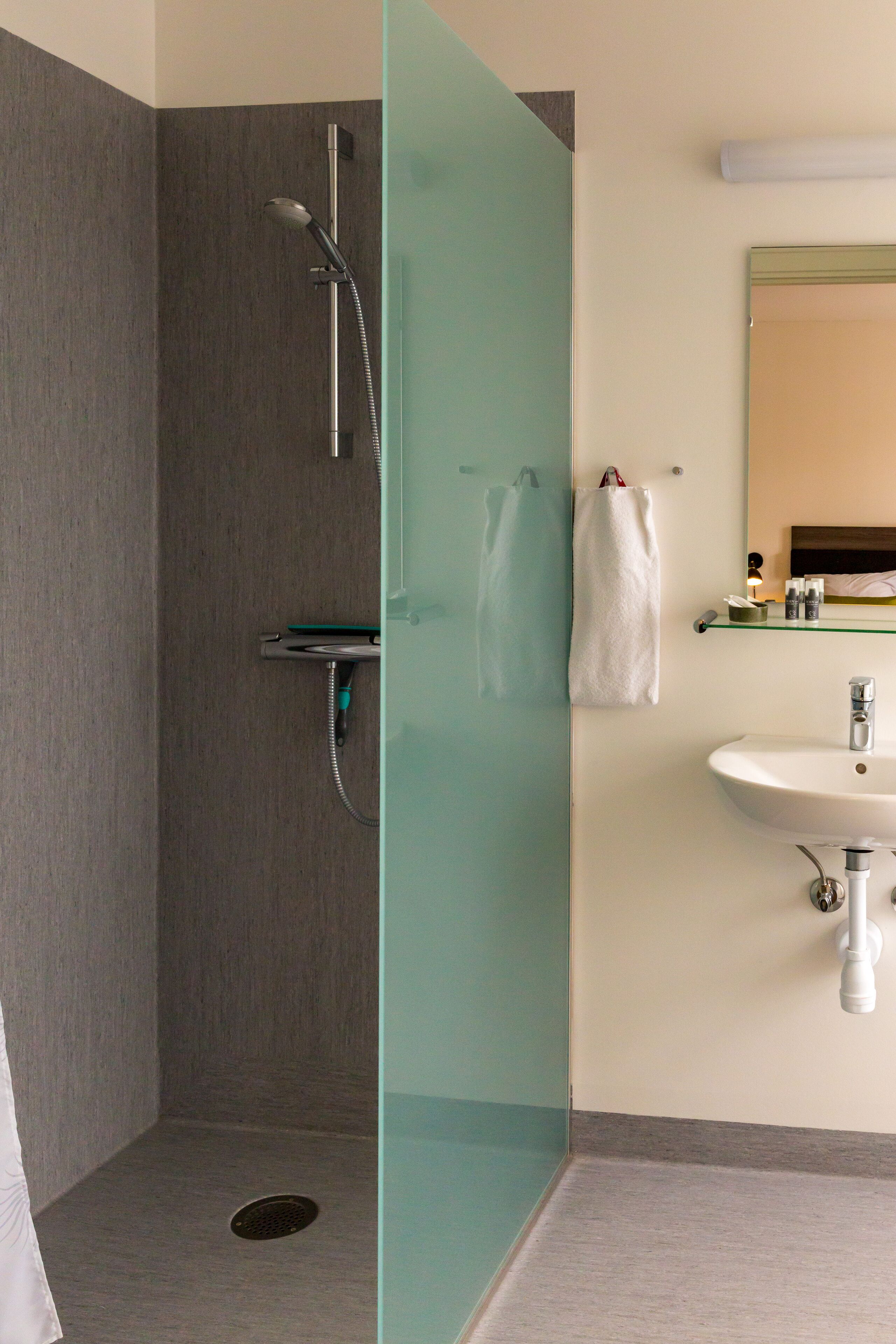 design double room, 1 double bed | bathroom | shower, towels