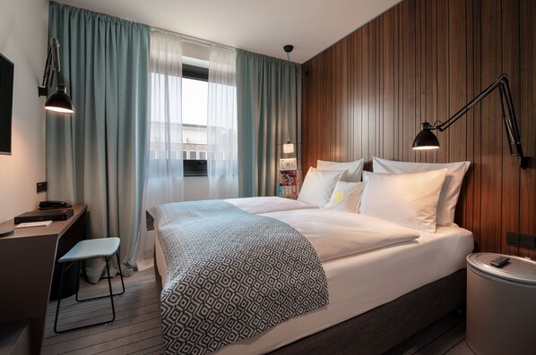 Habitación doble (Small) | Ropa de cama de alta calidad, edredón y minibar 