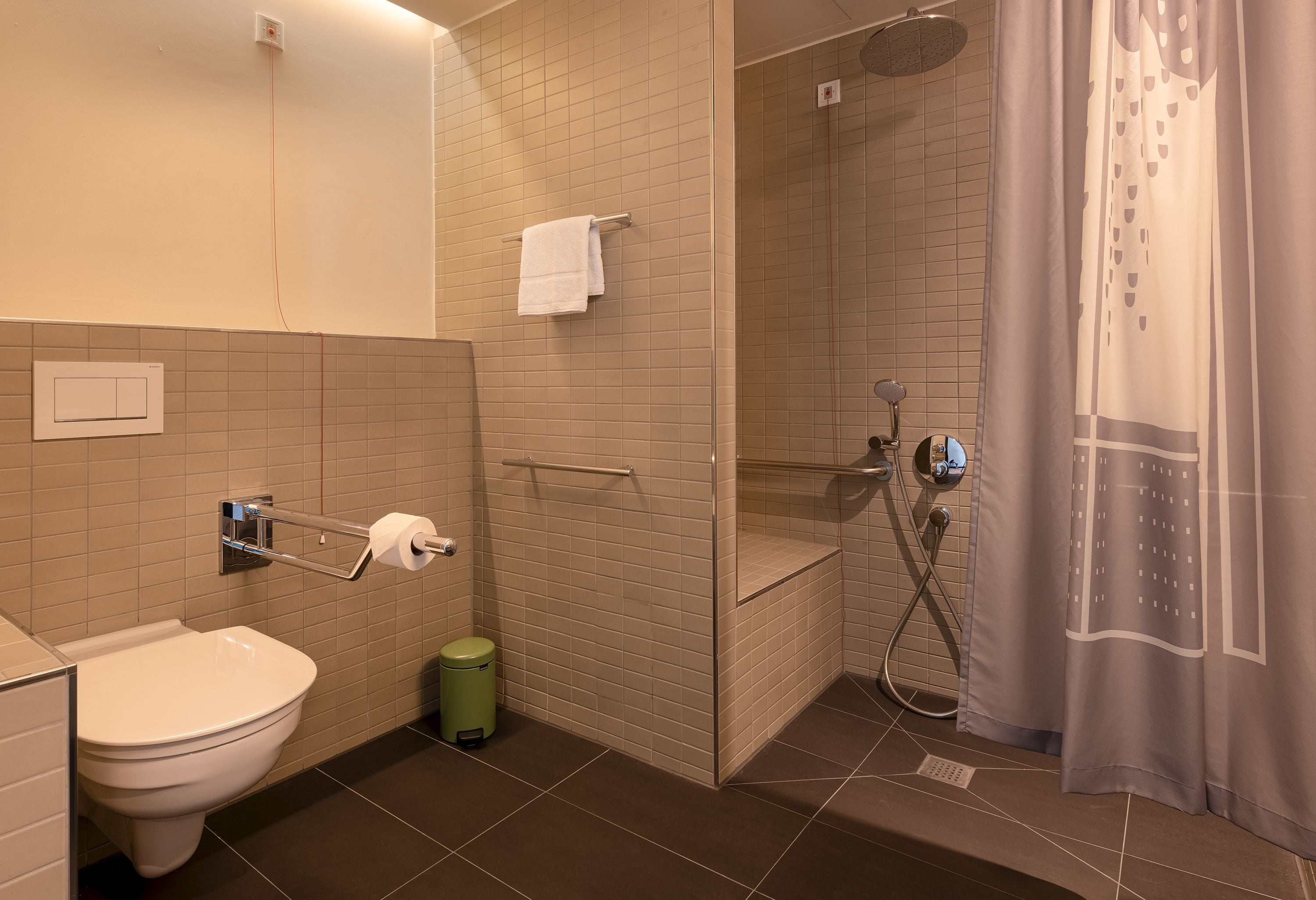 large | bathroom | shower, rainfall showerhead, free toiletries, hair dryer