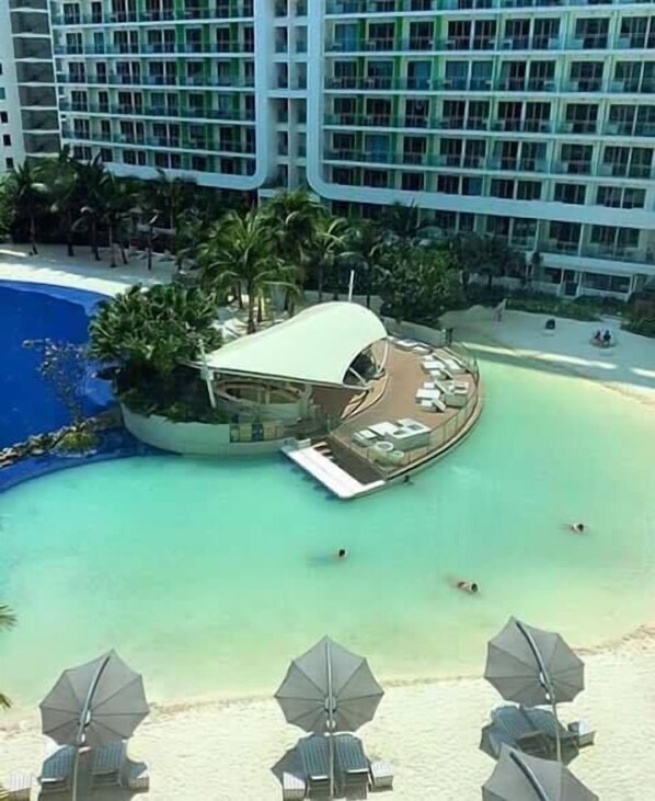 Outdoor pool - Maui 2 Bedroom Condo at Azure Urban Resort Residences (Parañaque)