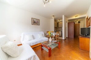 45-inch flat-screen TV with cable channels, TV - SMS Apartments (Budva)
