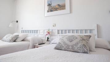 Habitación clásica con 2 camas individuales | 9 dormitorios, edredones de plumas, escritorio