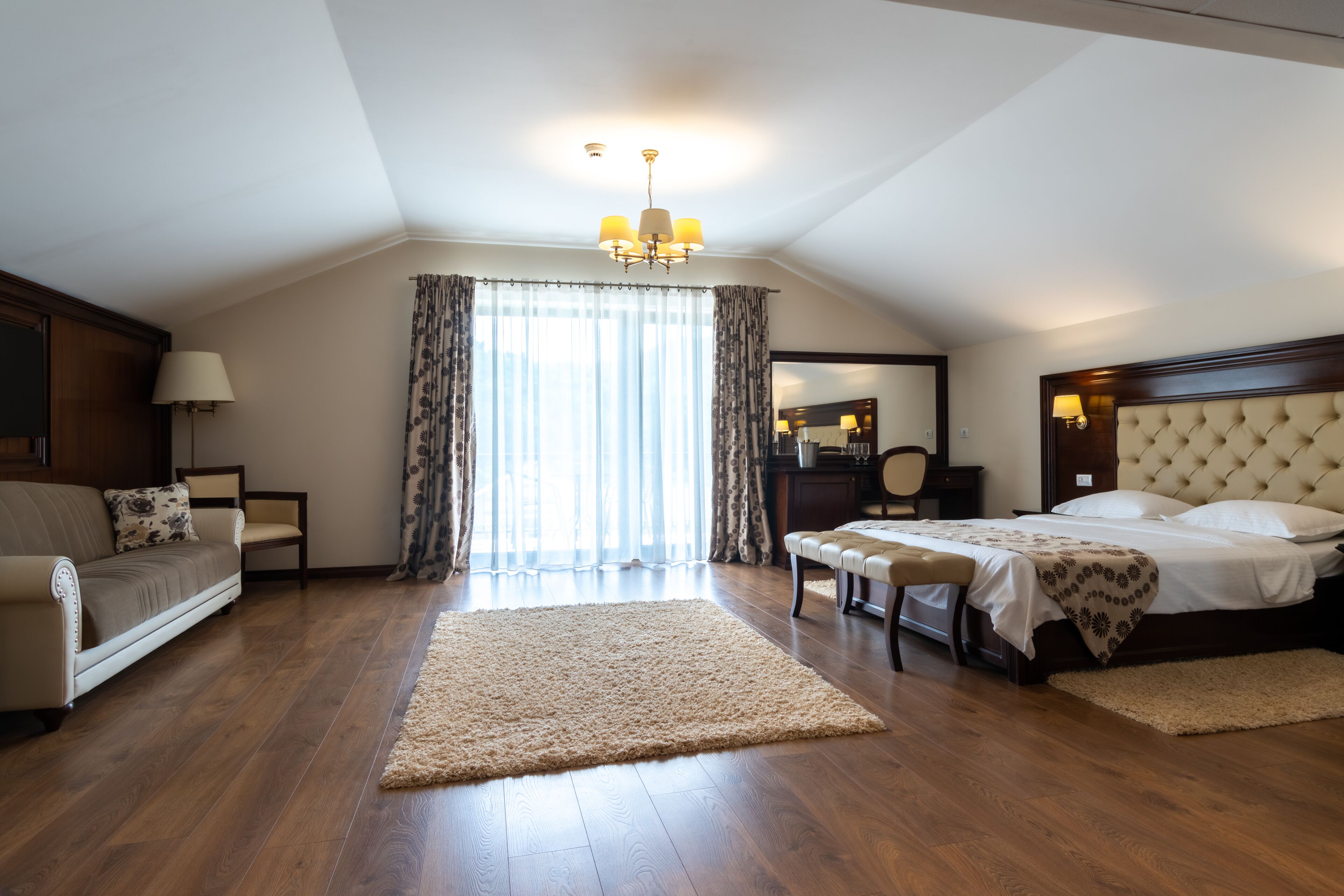 double room, 1 queen bed with sofa bed | minibar, iron/ironing board, free wifi, bed sheets