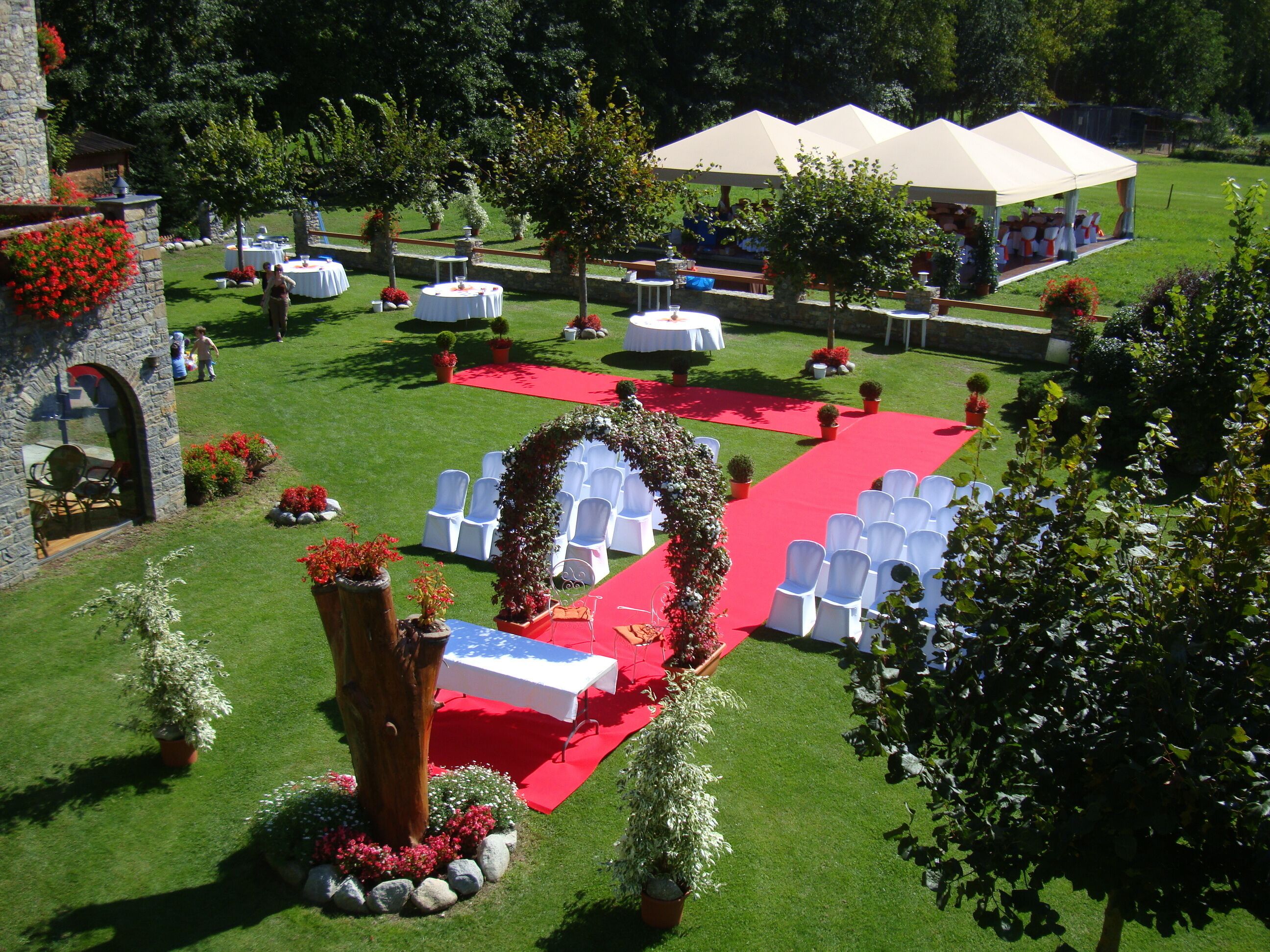 Espace mariage en plein air