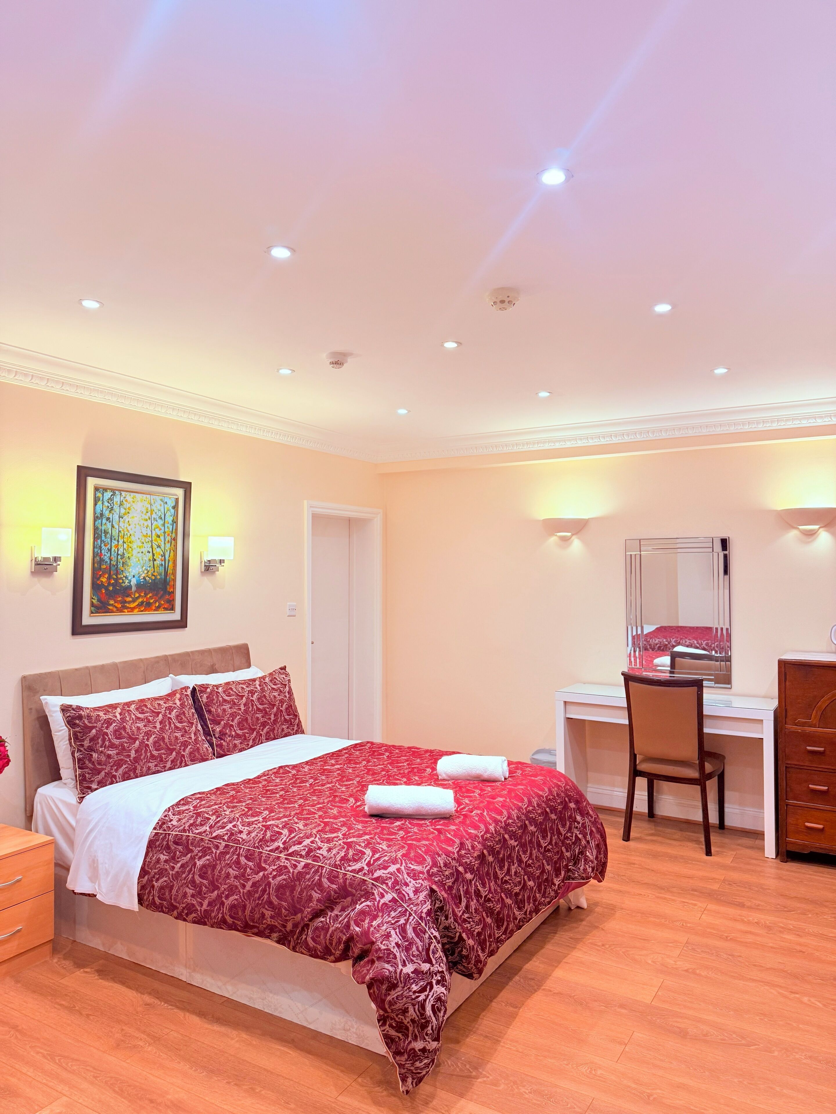 Free WiFi, bed sheets