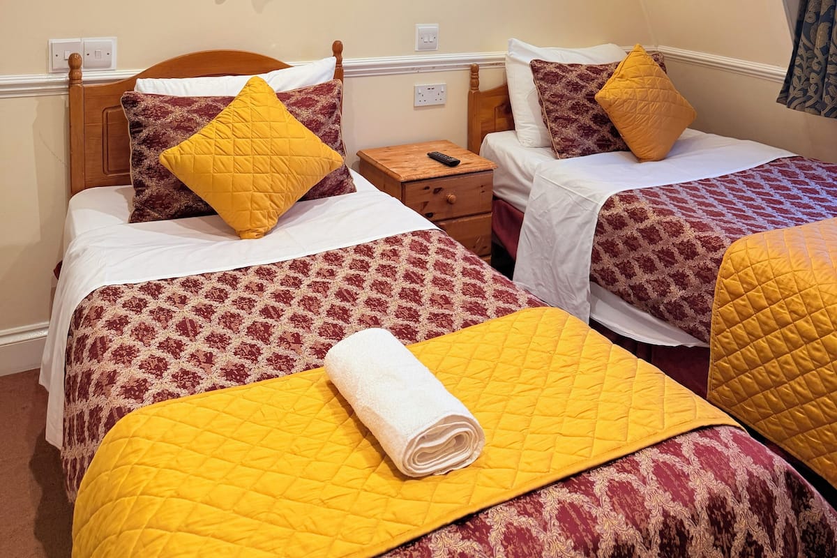 Kahden hengen standard-huone (kaksi sänkyä) | Ilmainen Wi-Fi, vuodevaatteet