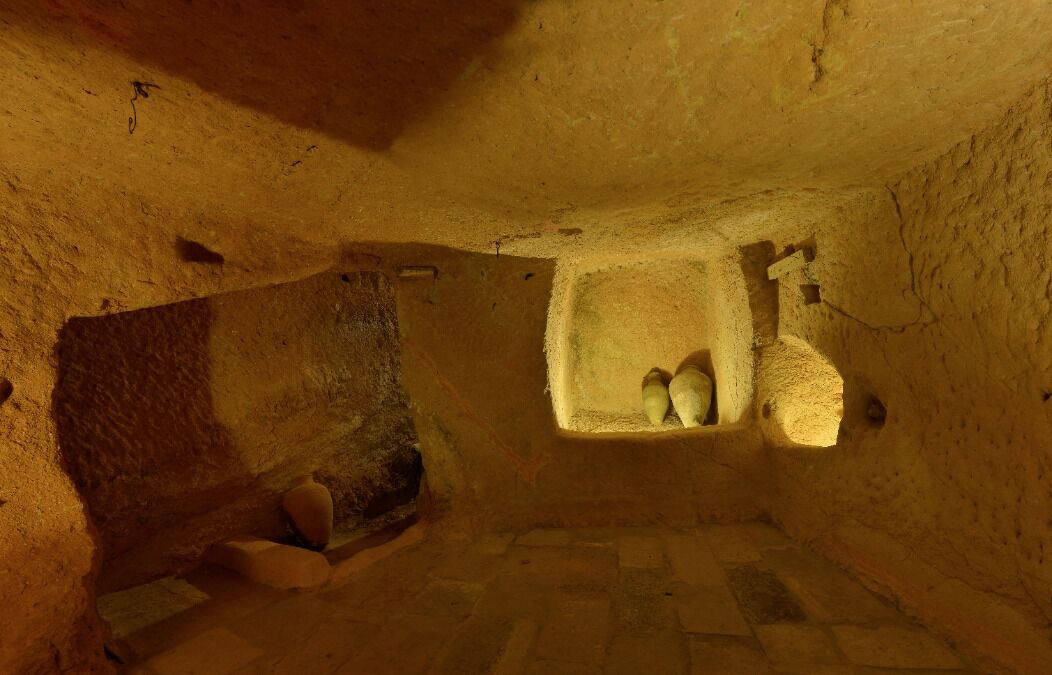 tunnel cave house | view from room