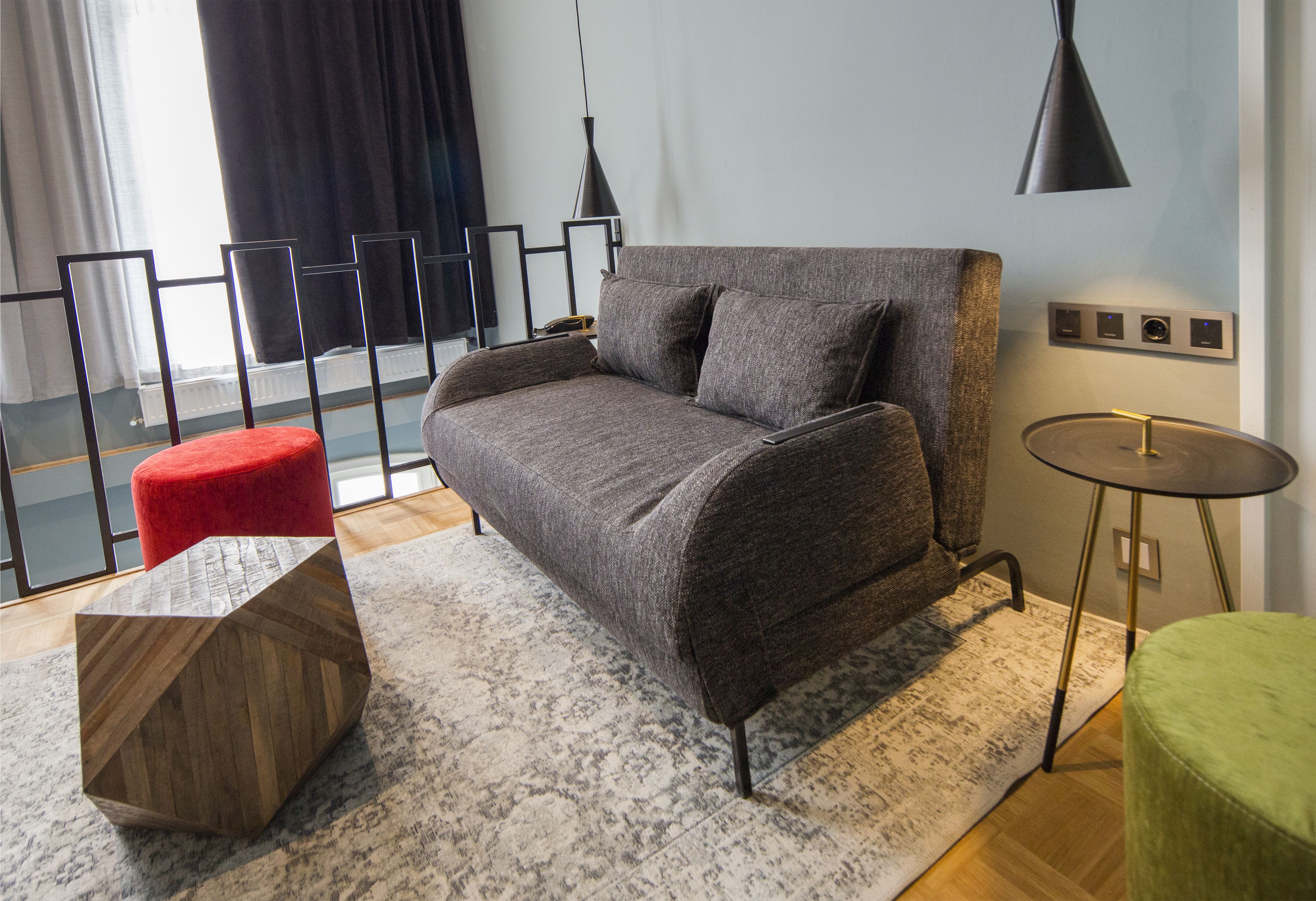 duplex room | living area | 41-inch flat-screen tv with cable channels, tv