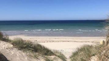 Vlak bij het strand