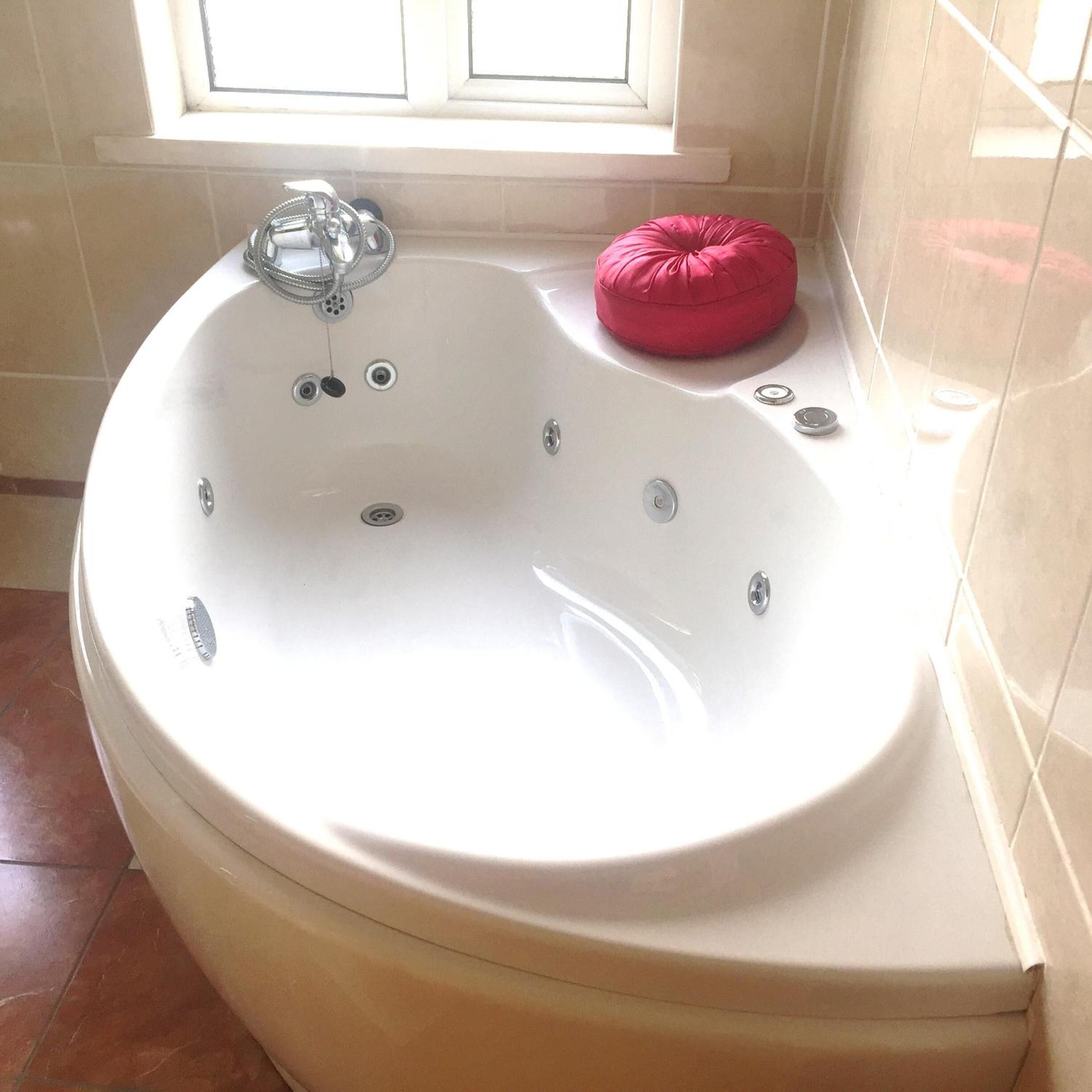 free toiletries, hair dryer, towels