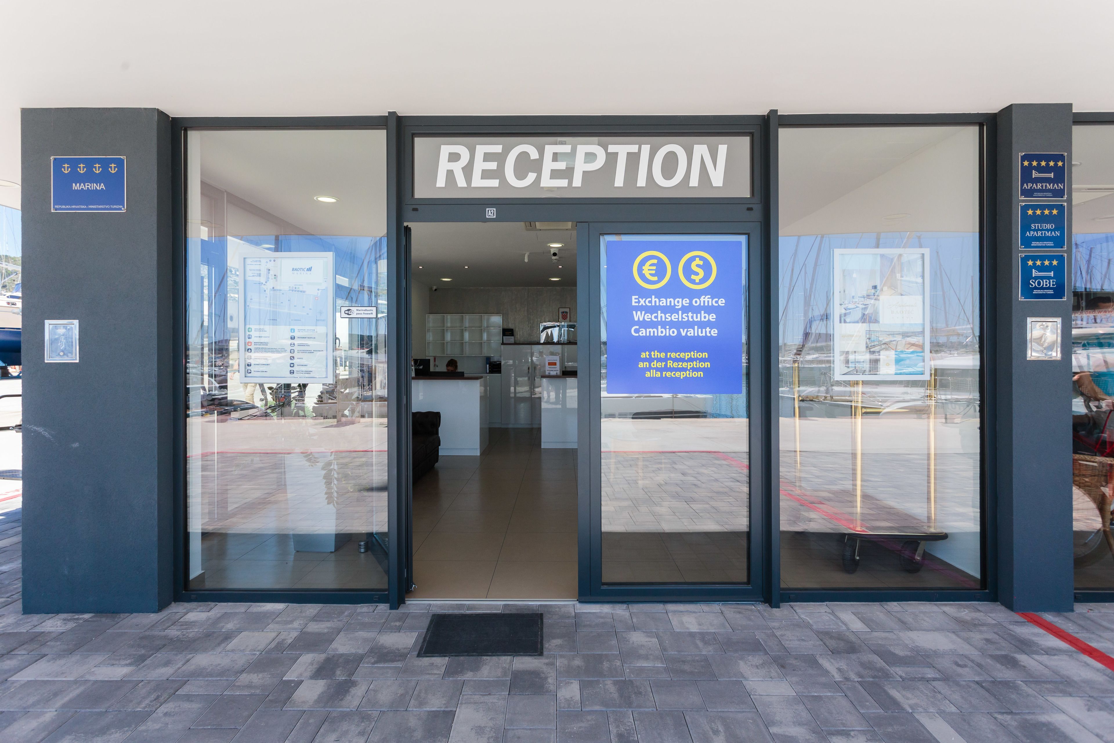 check-in/check-out kiosk