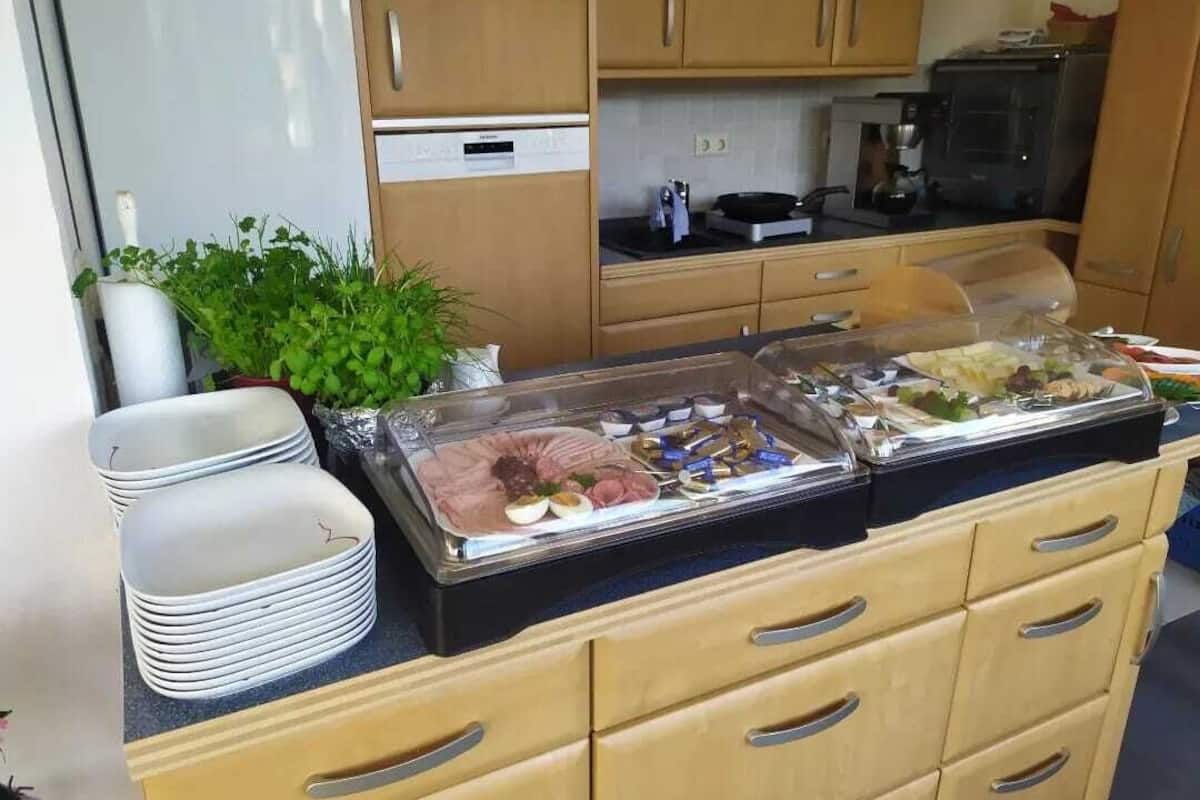 daily buffet breakfast (eur 13.50 per person)