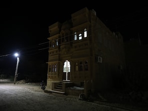Front of property – evening/night