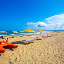 Private beach