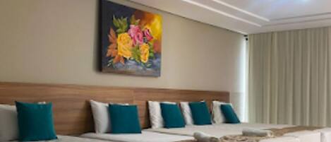 Family Room, Multiple Beds | Minibar, desk, blackout drapes, free WiFi