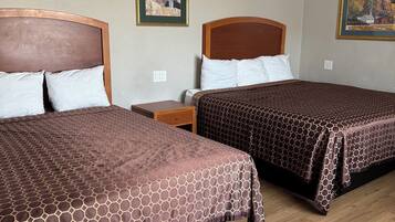 Standard Room, 2 Queen Beds | Desk, free WiFi, bed sheets