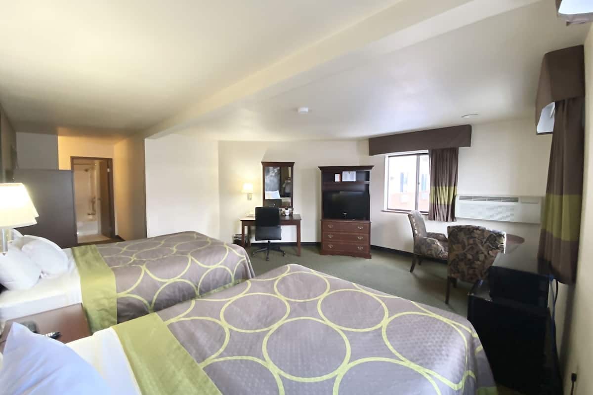 Blackout curtains, free cots/infant beds, rollaway beds, free WiFi