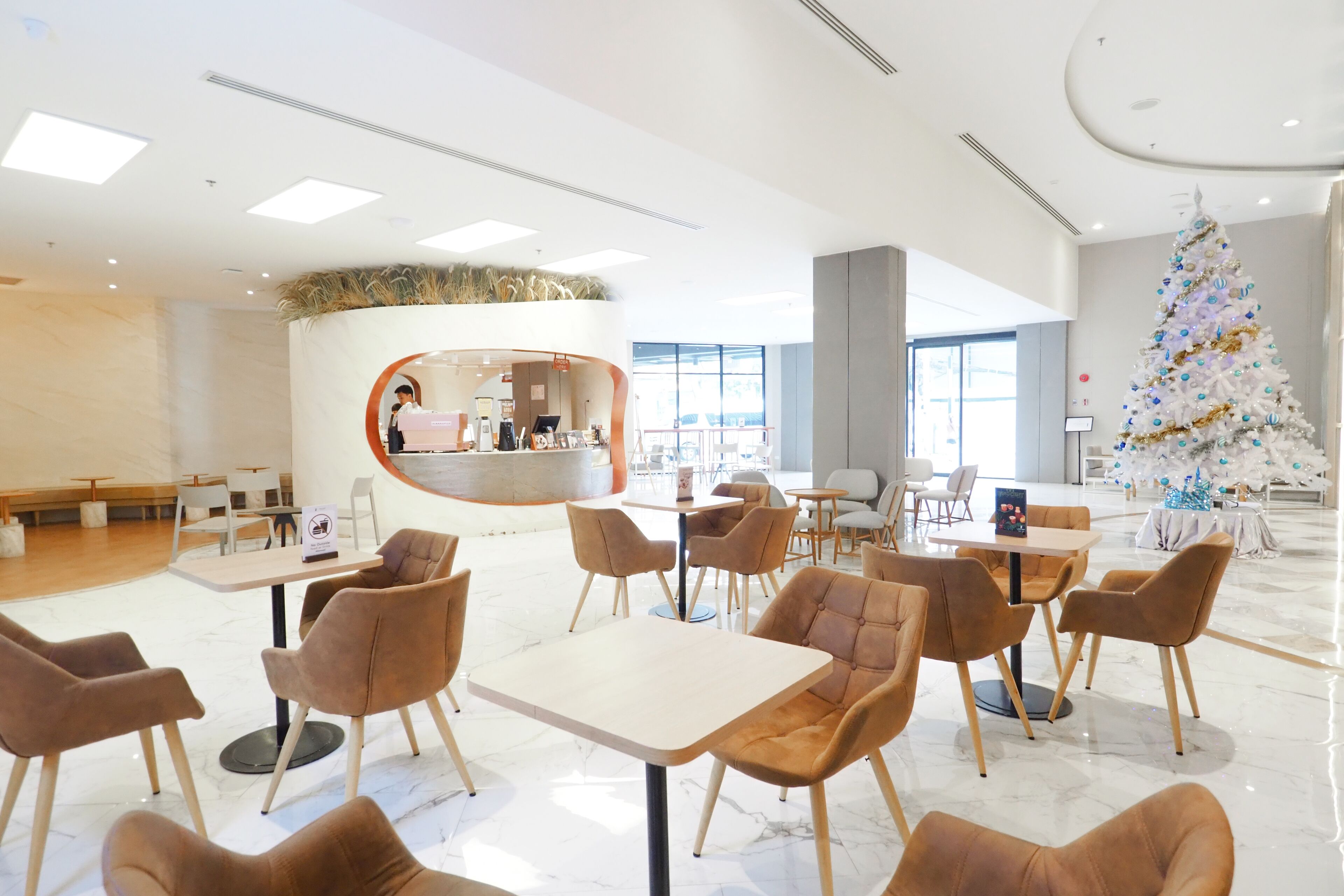 Sitteområde i lobbyen