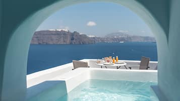 Suite, Plunge Pool, Caldera View (Elegant) | Banheira de hidromassagem