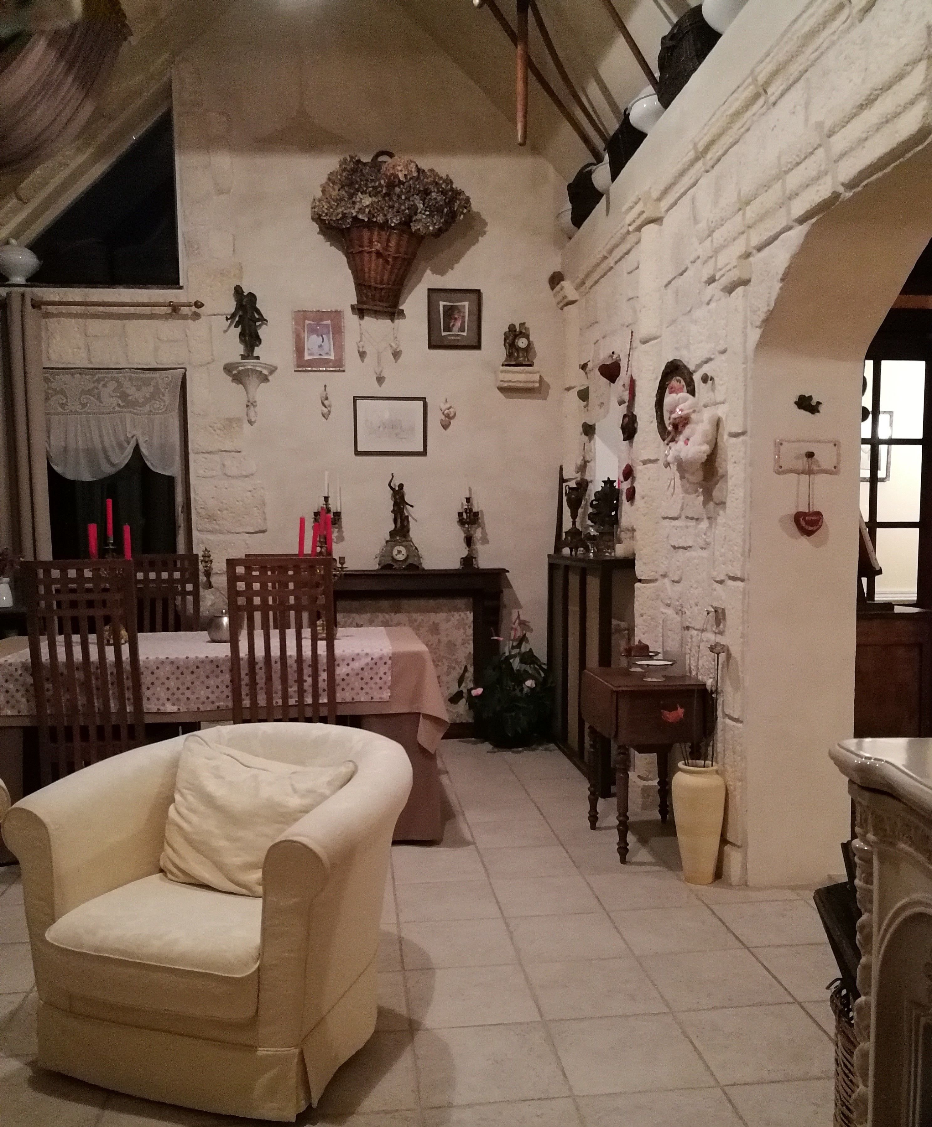 Dîner servi sur place