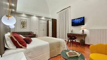 Superior-lejlighed - 1 kingsize-seng med sovesofa | Premium-sengetøj, senge med madrasser af memory foam, individuelt design