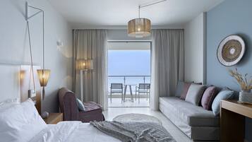 Chambre Double Supérieure, vue mer | Literie de qualité supérieure, minibar, coffres-forts dans les chambres
