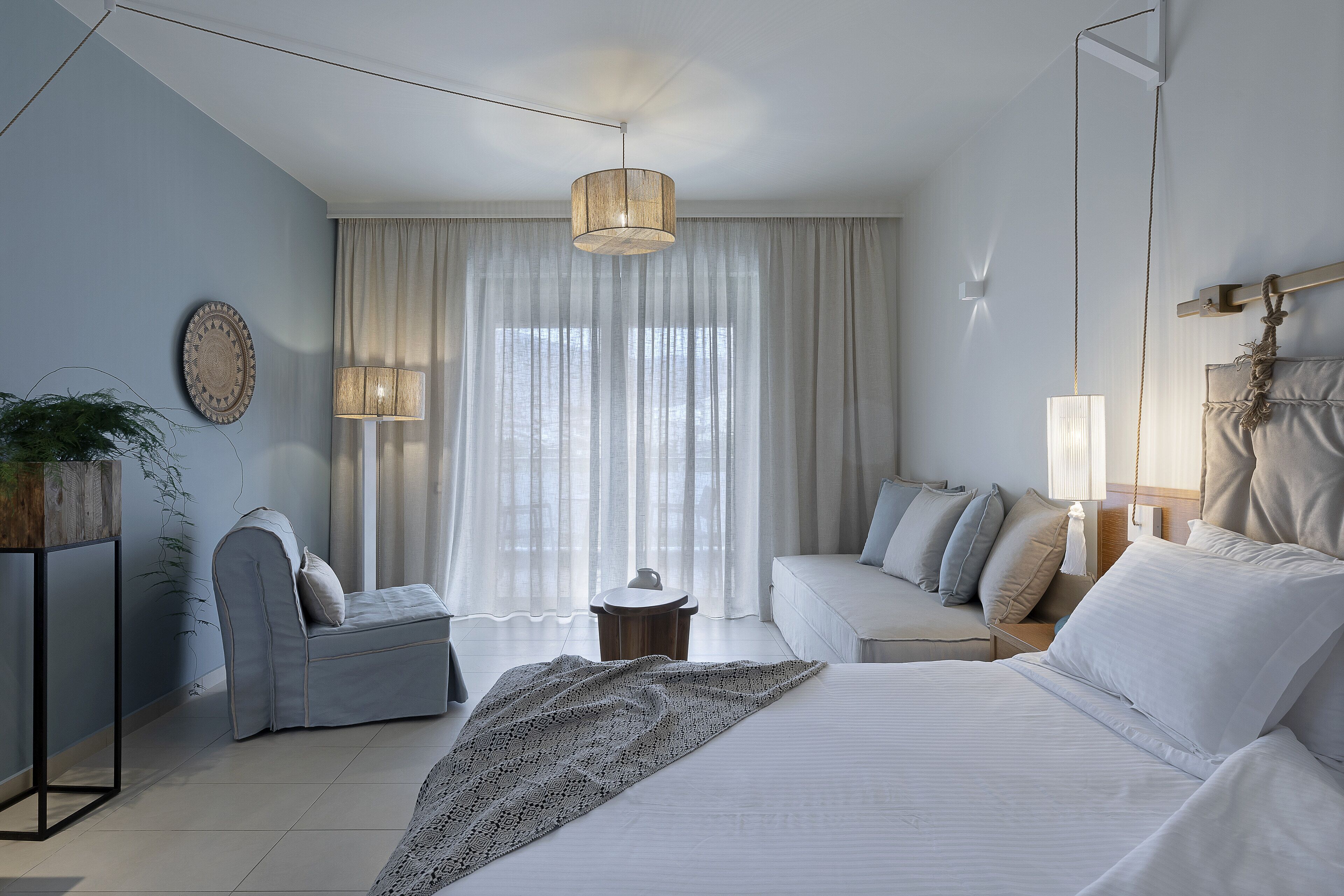 superior double or twin room, partial sea view | 1 bedroom, premium bedding, minibar, in-room safe