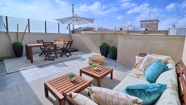 Penthouse Deluxe, 4 chambres, terrasse | Terrasse/Patio