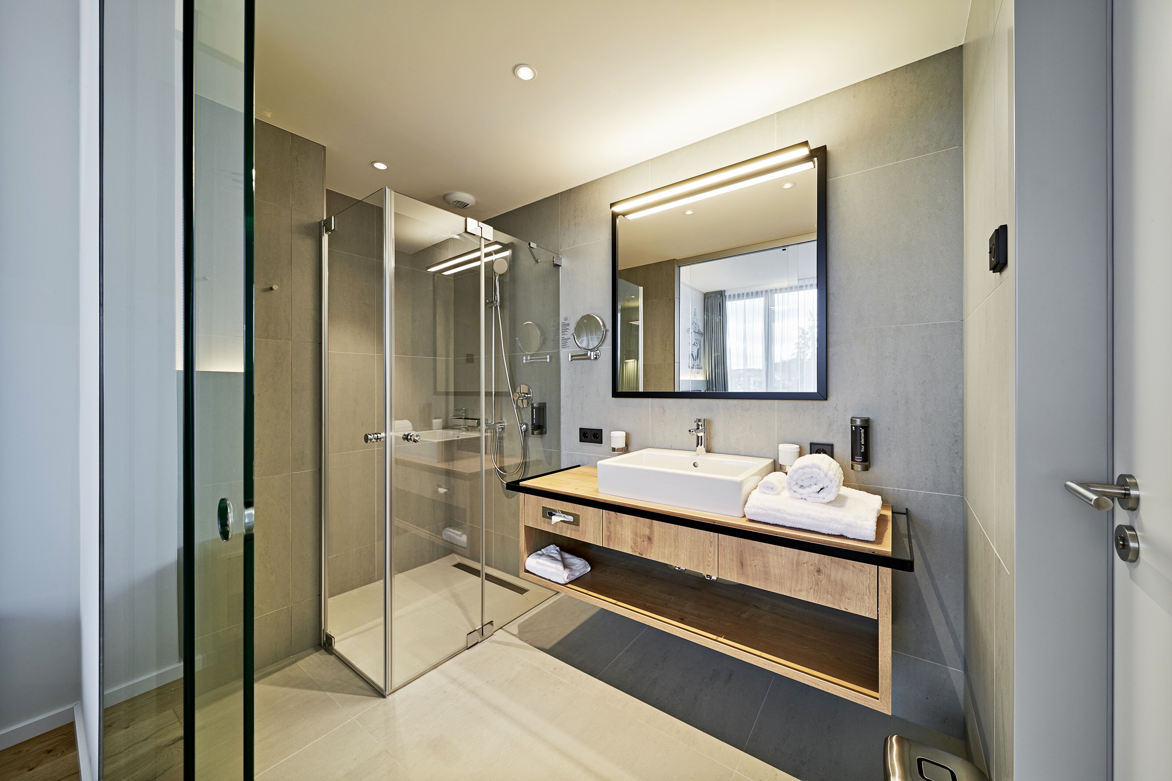 free toiletries, hair dryer, bathrobes, slippers