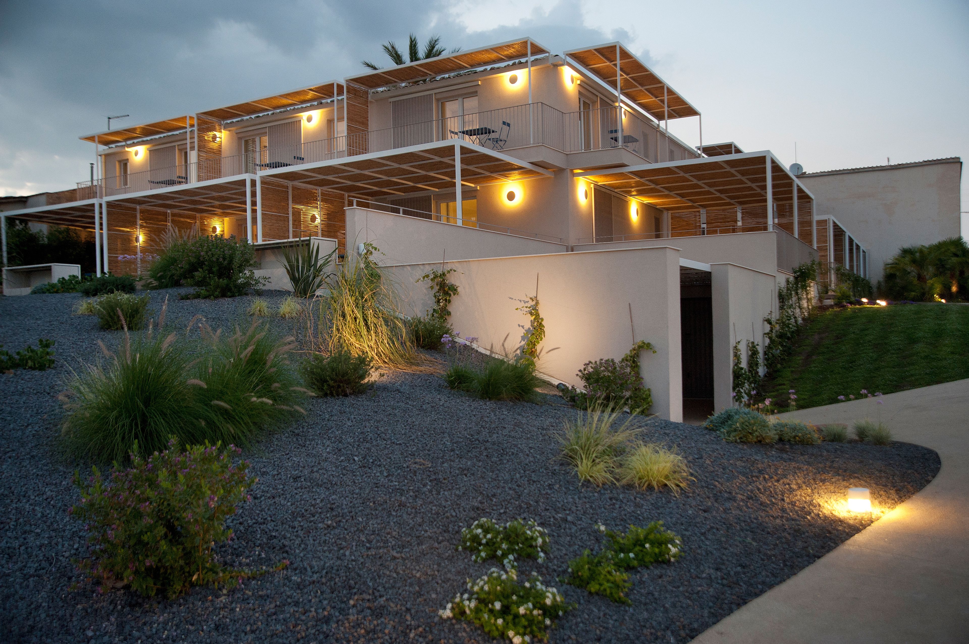 front of property – evening/night