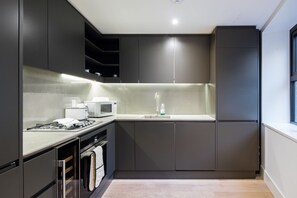 公寓, 1 间卧室 | 私人厨房 | 冰箱、微波炉、烤箱、炉灶