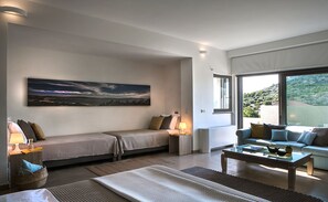 ヴィラ 6 ベッドルーム プライベートプール シービュー | 5 室のベッドルーム、イタリアのフレッテ製シーツ、高級寝具、客室ごとに異なる装飾