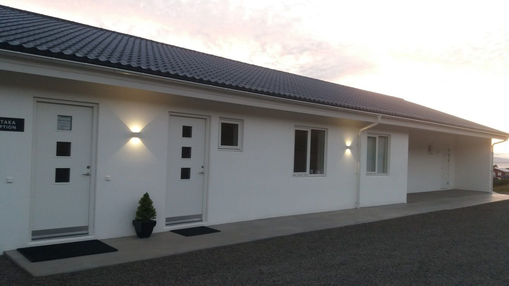 front of property – evening/night