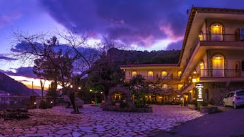 Front of property – evening/night