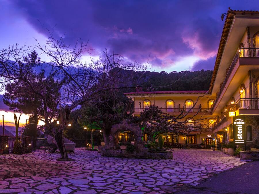 Front of property – evening/night