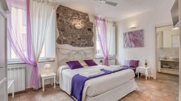 1 bedroom, premium bedding, down duvets, soundproofing