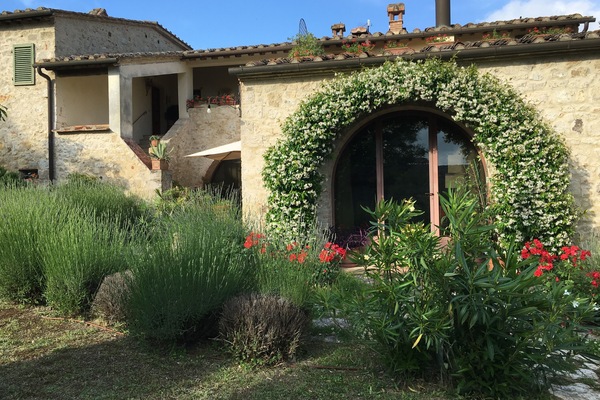 Vista frontal de la propiedad